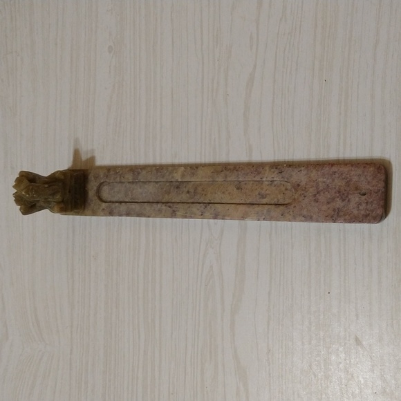 Vintage Genesha Incense Holder Crafted of Soapstone - Picture 3 of 4